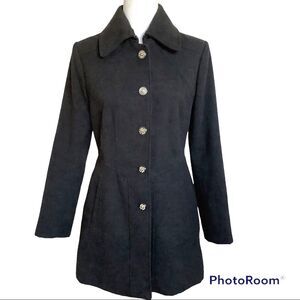 Jessica Simpson Long Dark Gray Peacoat, Size S